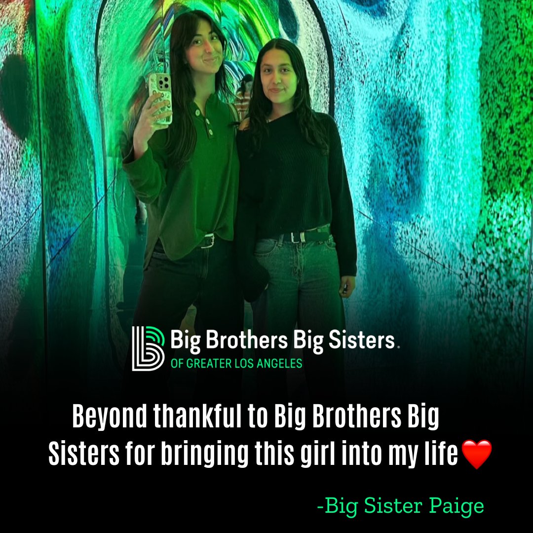 ✨ January is #NationalMentoringMonth, and today is I Am a Mentor Day! ✨

Huge thanks to our amazing Bigs for building brighter futures for LA youth. Thinking about becoming a mentor? Don’t take it from us—hear from our Bigs in these quotes! 👏
 
Visit bbbsla.org