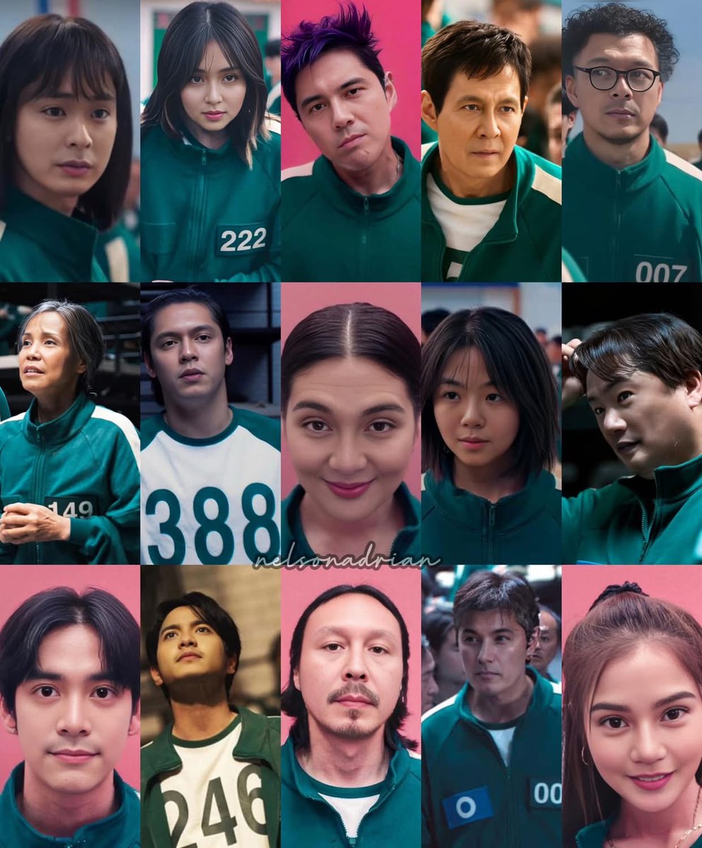 YvolleyLove143's tweet photo. Squid Games 2: Philippines Celebrity version๐ต๐ญ
A thread :
#KathDen
#SquidGame2
#MarisRacal
#KimPauFanMily
#CocoMartin
#KathrynBernardo
#FilipinoVersion https://t.co/tyTyawbyBD