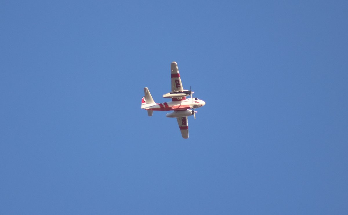 DMac101's tweet photo. Caught CAL Fire planes flying out of General William J Fox Airfield going to the #PalisadesFire https://t.co/5Bl7EsGE46
