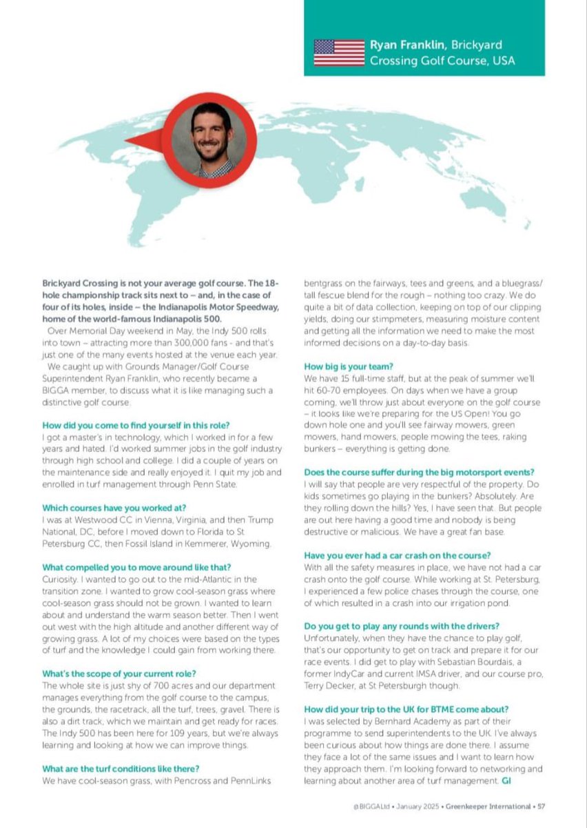 Ryan Franklin, CGCS tweet media