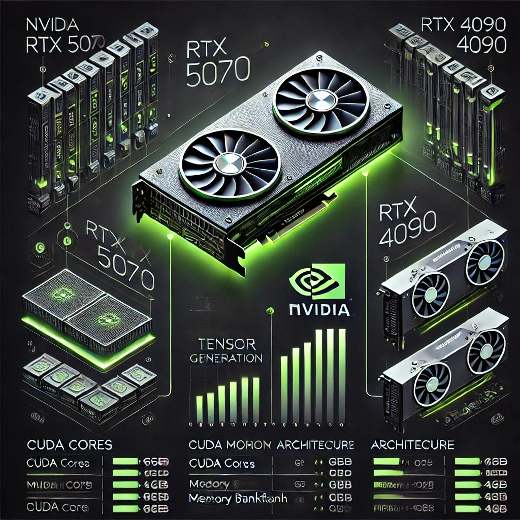 AIThoughtLab's tweet image. 🚀 RTX 5070 vs RTX 4090: Can Nvidia&apos;s latest mid-range GPU really rival the king of GPUs? Dive into our ultimate comparison! aithoughtlab.com/rtx-5070-vs-40…  #RTX5070 #RTX4090 #CES2025