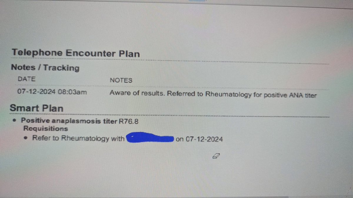“Positive anaplasmosis titer, refer to rheumatology”

#MedTwitter
#StopScopeCreep
#NPsLead?