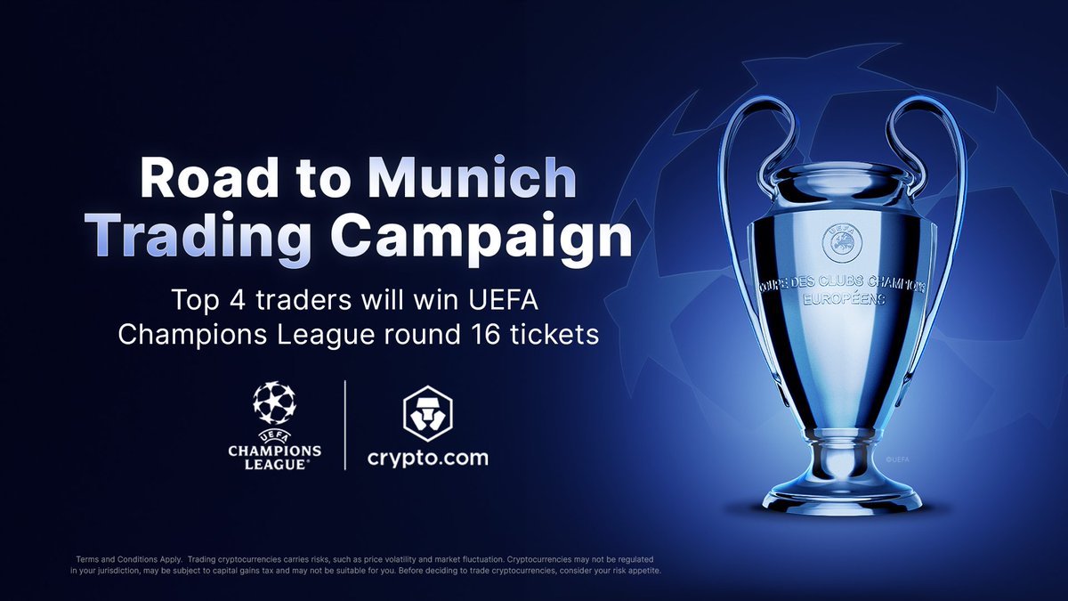 ⚽ The Road to Munich Trading Tournament [Round 16] is live in the  https://t.co/8x0UJOCnzF Exchange Trading Arena 💱 Trade at least US$1,000  of eligible spot pairs to join 🎁 Top traders will