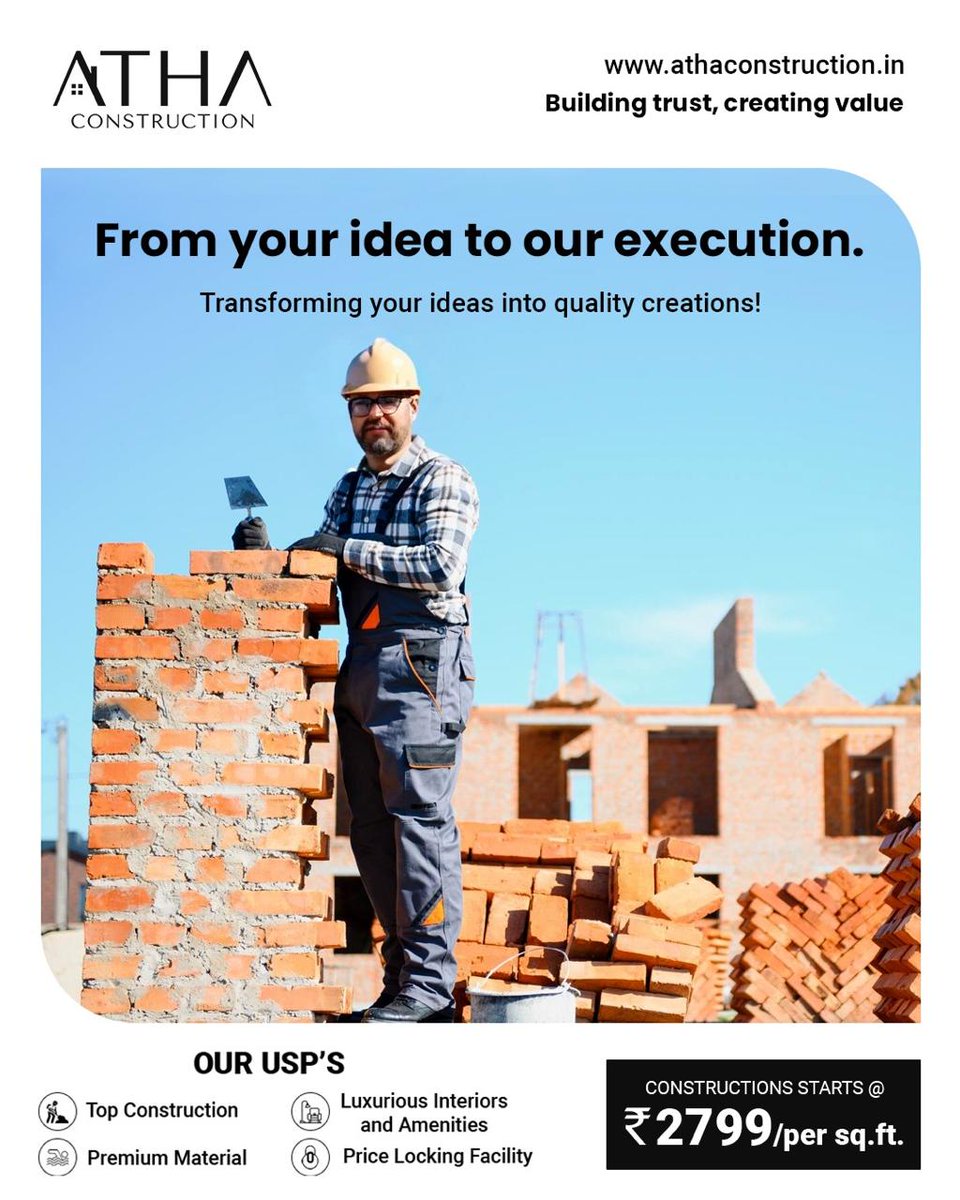 AthaConstr83198's tweet image. Transform your dreams into reality with Atha Construction! 🚀💭 From your initial idea to our meticulous execution, we specialize in bringing your vision to life.  Your dream project is just a call away! 📞🏡
#fromideatoexecution #buildingdreams #athaconstruction #homebuilding