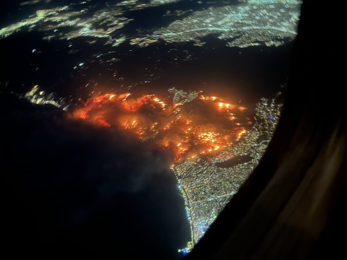 Incêndios em Los Angeles, CA, USA. Foto: web