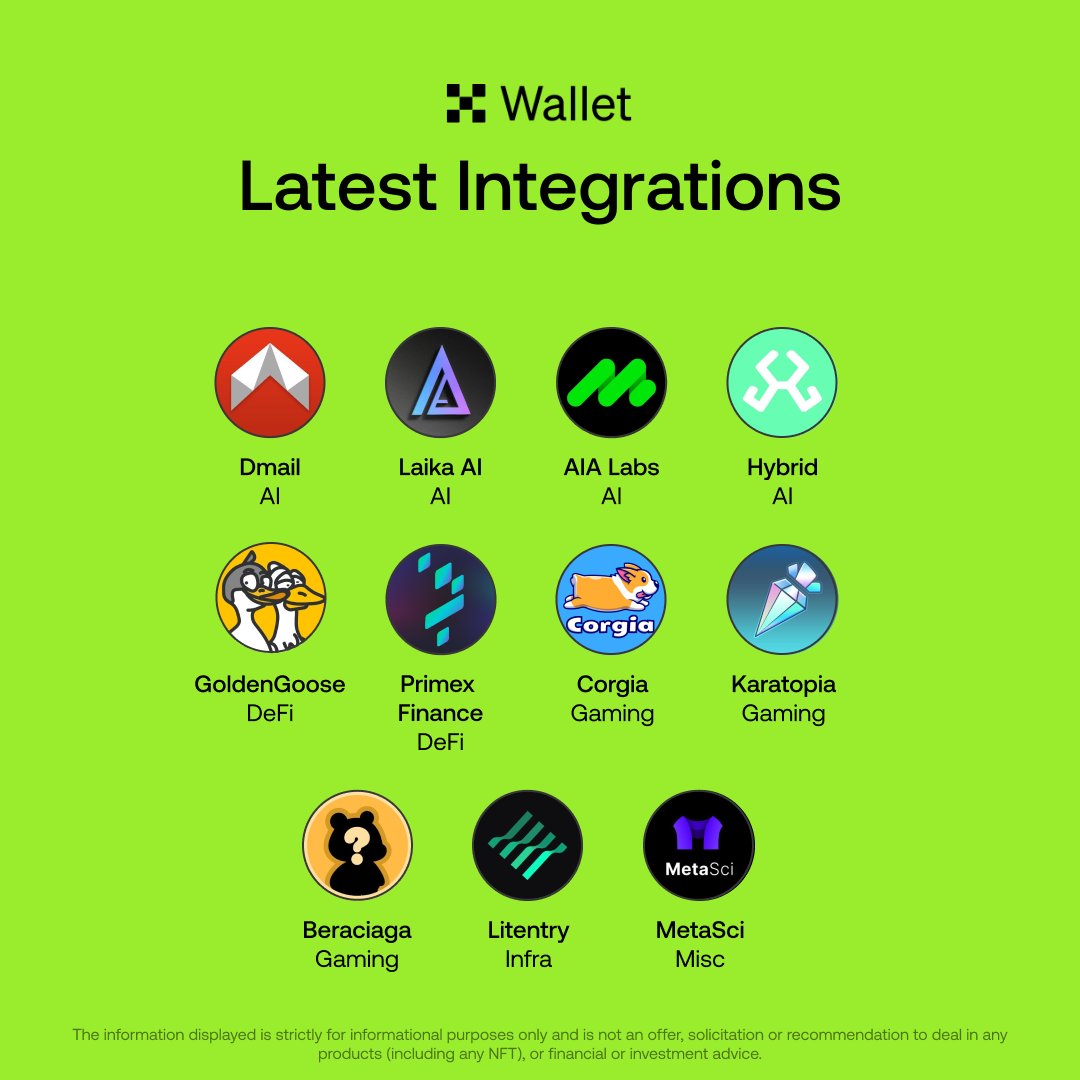Welcome to the fam! 🎉

We're excited to announce that 11 projects have integrated our Wallet this week.

Go onchain, any chain with our Wallet while keeping your assets safe and secure ⛓️