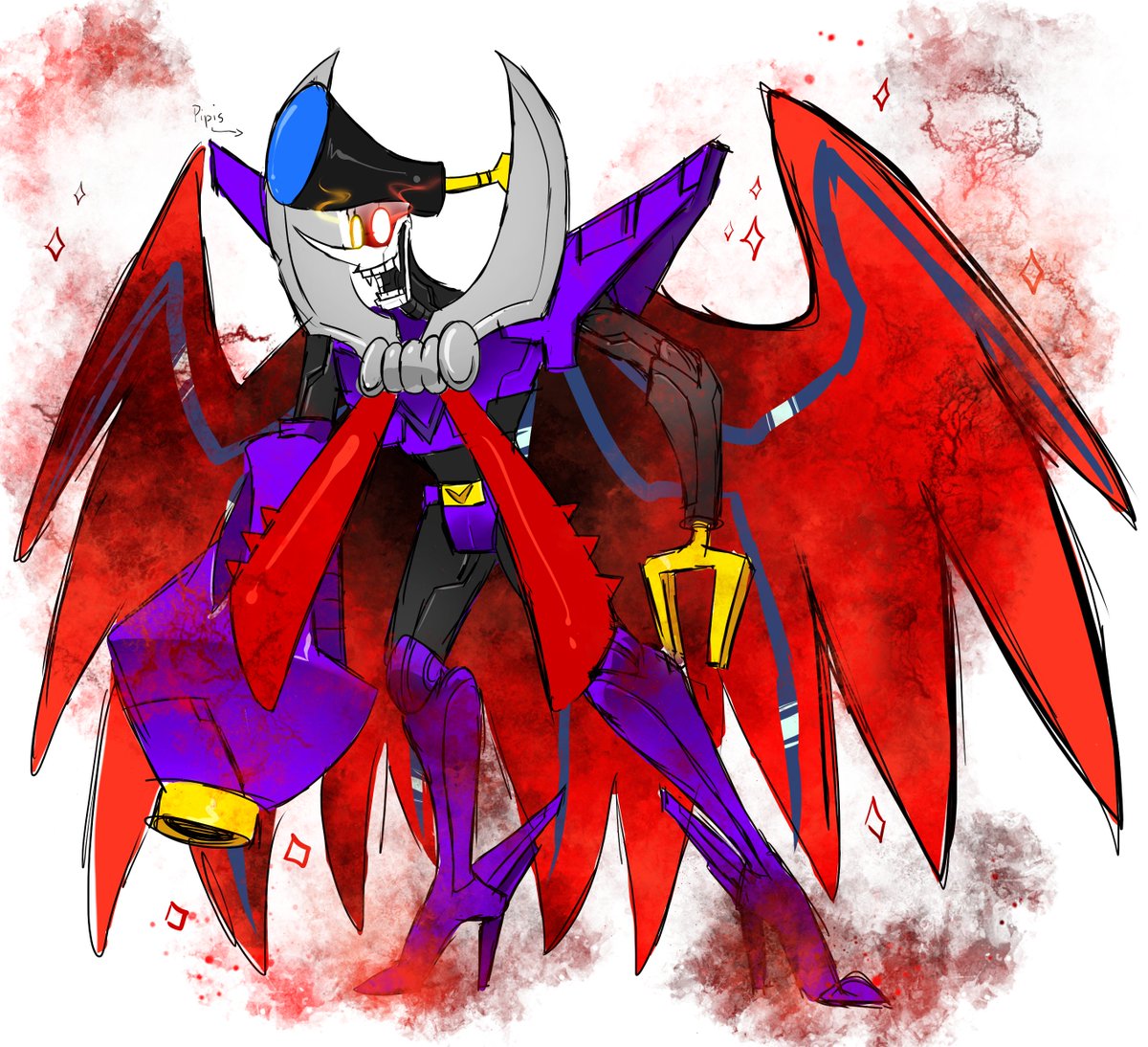 SpamTen and Glohm SpamTen
Was told to draw this 
COME GET IT 
#brothership #spamton