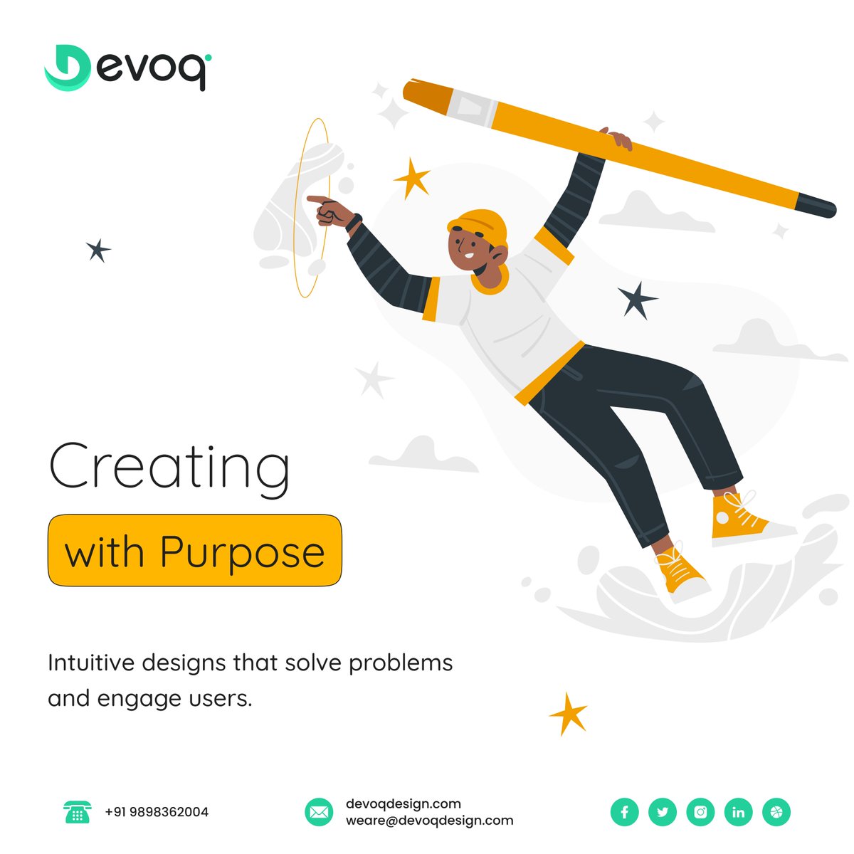 Devoq_Design's tweet photo. Creating with Purpose: Intuitive designs that solve real problems and engage users seamlessly. Let’s craft experiences that truly matter! 💡✨

Visit our website for more details: https://t.co/f1ASWQxrdN  

Email Us: sales@devoqdesign.com 

#UserFocusedDesign https://t.co/olFjqOKlmP