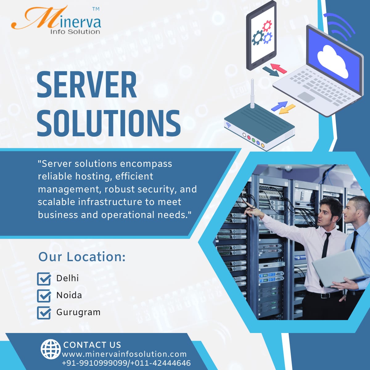 Minervalaptop's tweet image. Server Solutions in Delhi/NCR!
Click here to more information:
minervainfosolution.com
#Securitysolution #WiFiSolution #ServerSolution #RackSolution #SurveillanceSolution #NetworkingSolution #SoftwareSolution #Rack #Solutions #Delhi #Noida #Gurugram #Ghaziabad #Todaypost