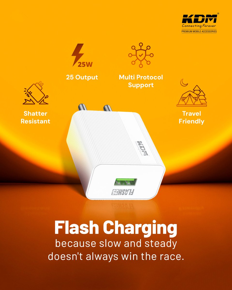 😎 Fast, Reliable, and Made in India!

KDM - Karo Dil Ki Marzi!

#KDM #BharatKaCharger #MadeInIndia #MakeInIndia #KDMCharger #KDMFlash25 #Product #Tech #Innovation #MobileAccesories #Manufactuerr #Retailer #Marketing