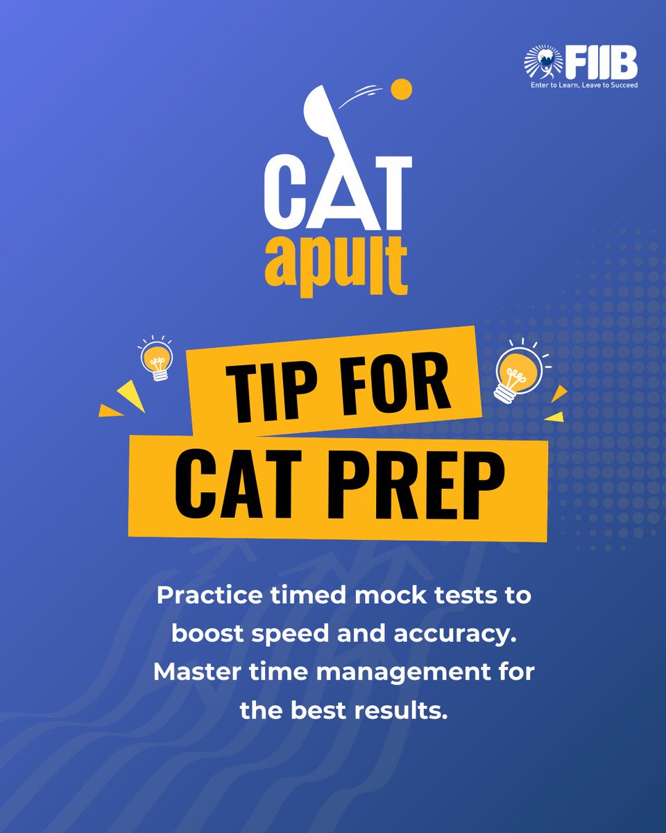 Boost your CAT prep with our CATapult Series! We're here to guide you to success with expert strategies and tips. #CATPrep #AceTheCAT #FIIB