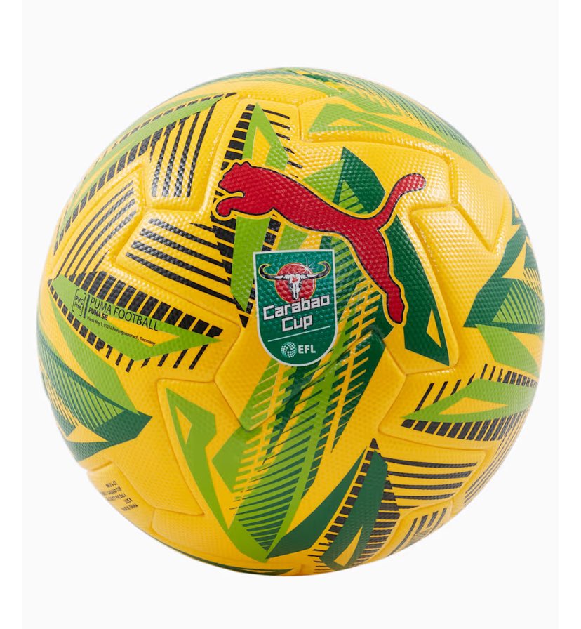 MartynJBoyle's tweet photo. Mikel #Arteta’s claim that the #CarabaoCup ball is somehow inferior to others used this season is perhaps nothing more that the latest poke by Arsenal’s kit manufacturers Adidas, at their bitter rivals, Puma, who make the cup ball. 🧵 https://t.co/pfrdFr4emO