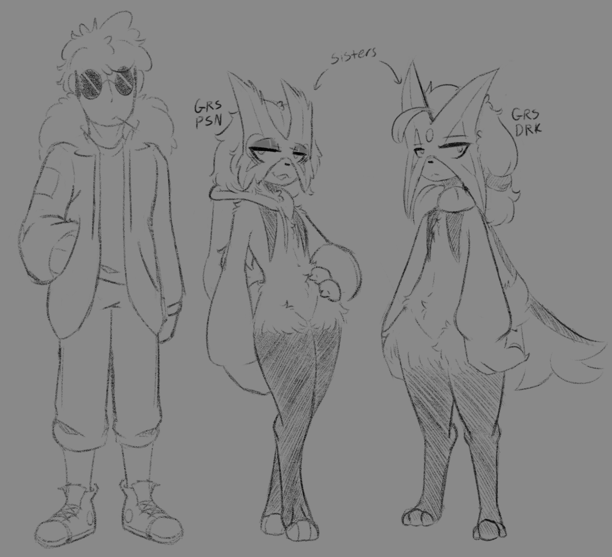 Stephs_art_junk's tweet image. sisters and their trainer