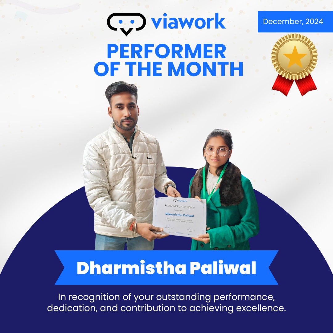 ViaworkBusiness's tweet photo. In recognition of your outstanding performance, dedication, and contribution to achieving excellence.

#ExcellenceInAction  #InspiringSuccess #HardWorkPaysOff #SuccessThroughEffort #TeamInspiration #employeeofthemonth #staremployee #viawork #viaworkbusinesssolutions https://t.co/szMHSHE4Eg