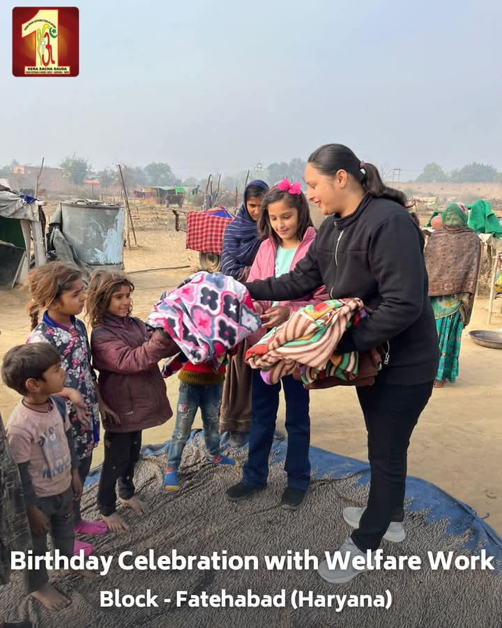 vicky22mansa's tweet photo. Your birthday becomes even more special when you share happiness with others. The followers of Dera Sacha Sauda, following the holy inspiration of Saint Dr MSG Insan, help the needy on their birthdays and every happy occasion. #BirthdayForACause https://t.co/Eml1zPyew2
