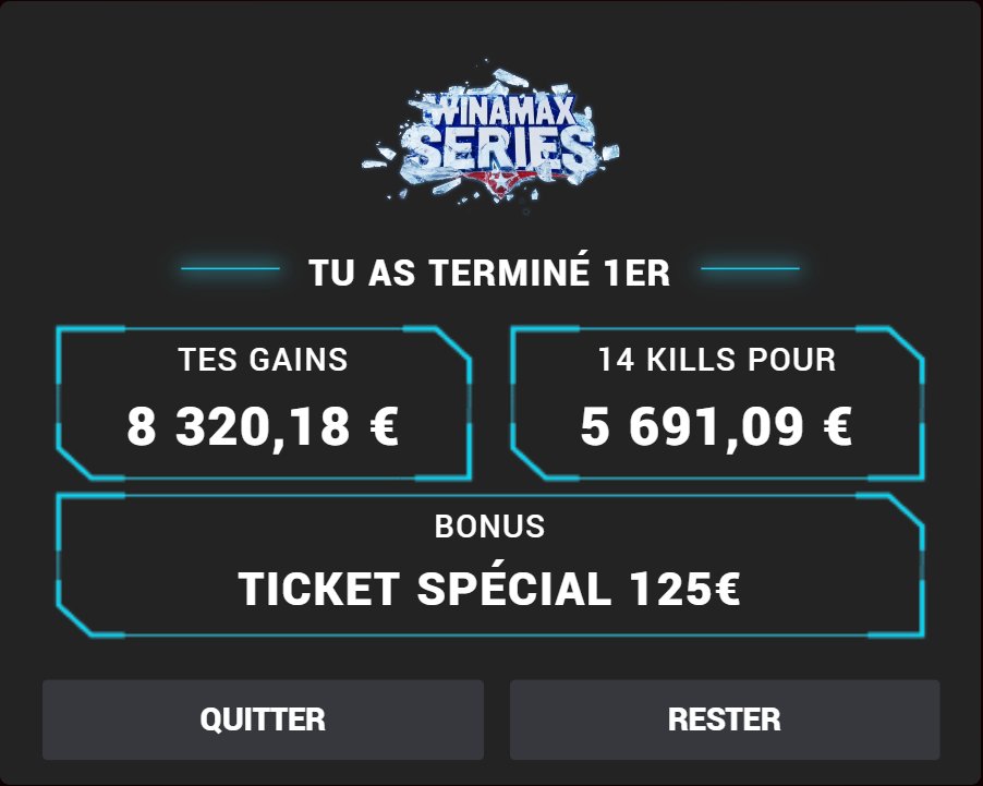 MatnightFN's tweet image. mon premier winamax séries 🥳@winamax