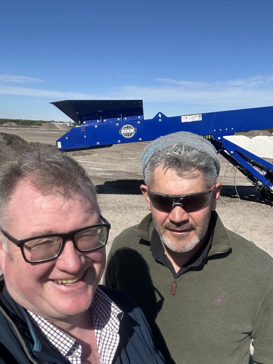 Site visits today in Florida for our most recent commission, The New Wellington International Showjumping centre. Soil screening and test mixes being delivered by Longford owner of Setanta Equipment Inc Patrick Tallon. A Massive site development, our second in North America.