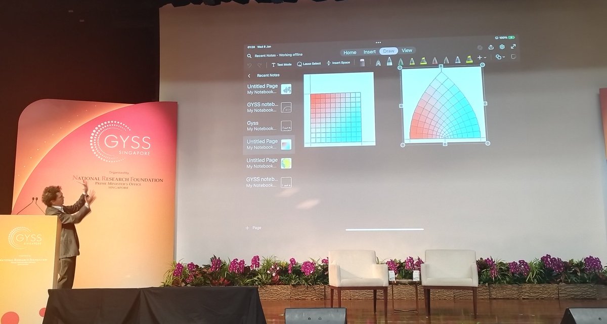 inigo_iribarren's tweet image. Amazing talk by Wendelin Werner with very cool Brownian motions.
Very cool presenting style without a power point presentation that suited the math explained very well
I was also spotted asking some annoying questions 🤣