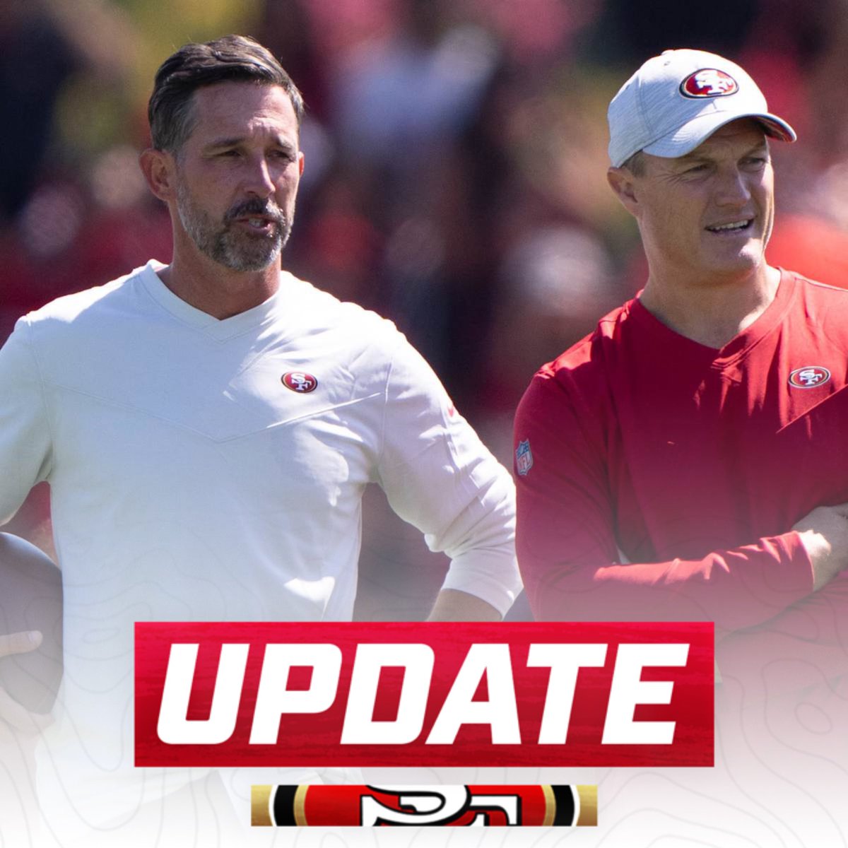 OurSf49ers's tweet image. #49ers Kyle Shanahan and John Lynch will hold their end-of-season presser tomorrow at 11:30 am PST, per @mattbarrows
