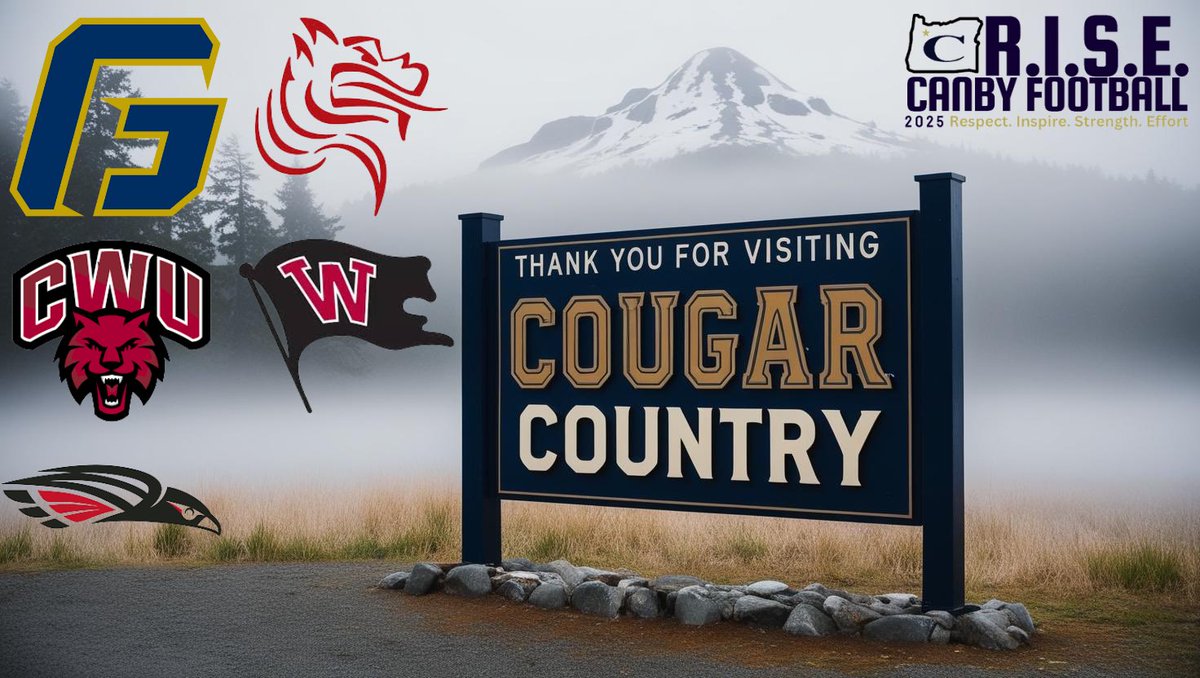 Canby_Football_R.I.S.E. (@canby_fb_cougar) on Twitter photo Thank you to all the coaches who stopped by Cougar Country this week! #RISE <a href="/canbyschools/">Canby School District</a> <a href="/CanbyAthletics/">Canby Athletics</a> <a href="/CanbyHighSchool/">Canby High School</a> Thank you to all the coaches who stopped by Cougar Country this week! #RISE <a href="/canbyschools/">Canby School District</a> <a href="/CanbyAthletics/">Canby Athletics</a> <a href="/CanbyHighSchool/">Canby High School</a>