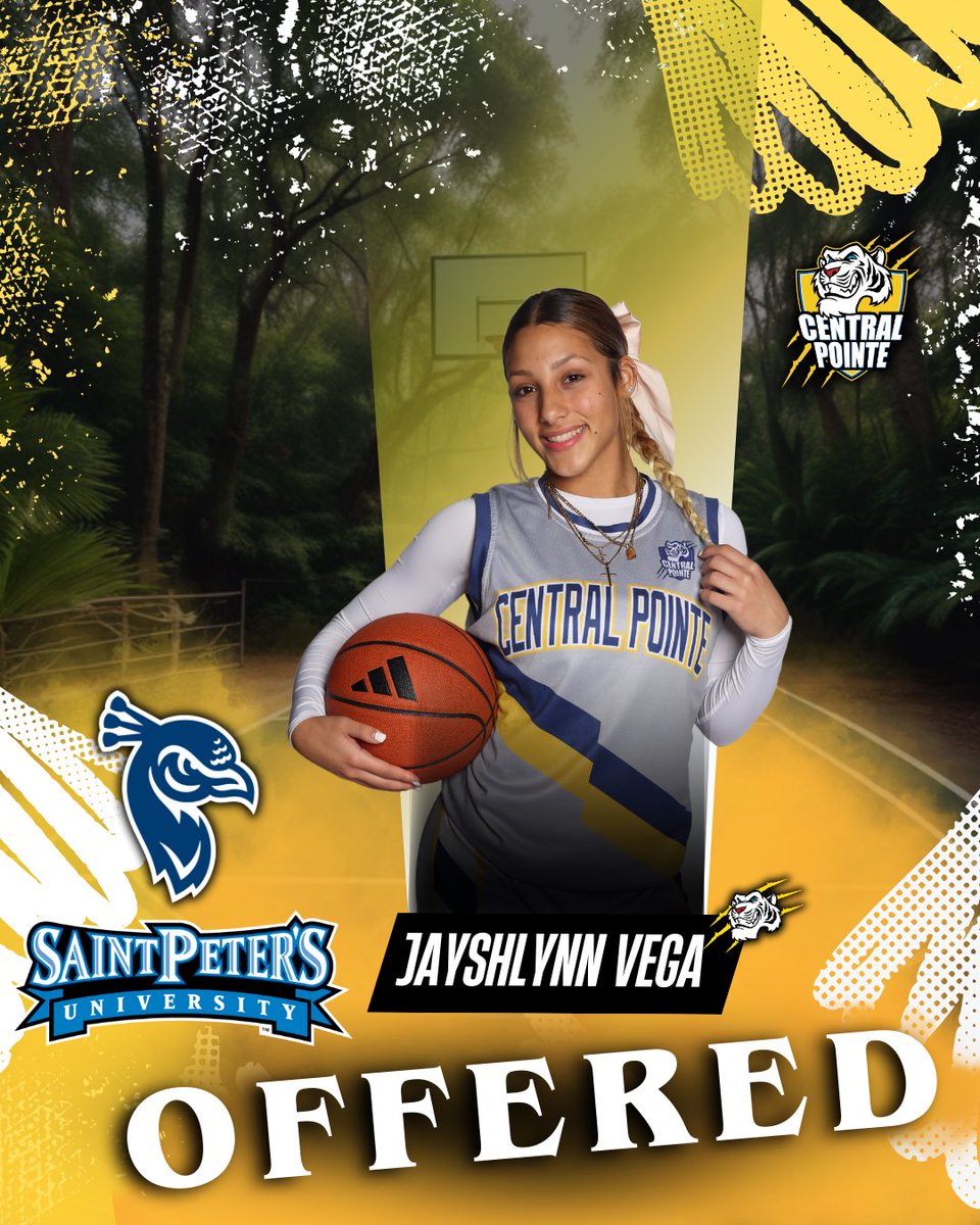 🎉 Congrats to Jayshlynn Vega on her Division I offer from St. Peter’s University in NJ! 🏀💪 Years of hard work and dedication paying off. So proud of you, Jayshlynn! 💙

#WhiteTigersProud #CentralPointeFamily #CPCA