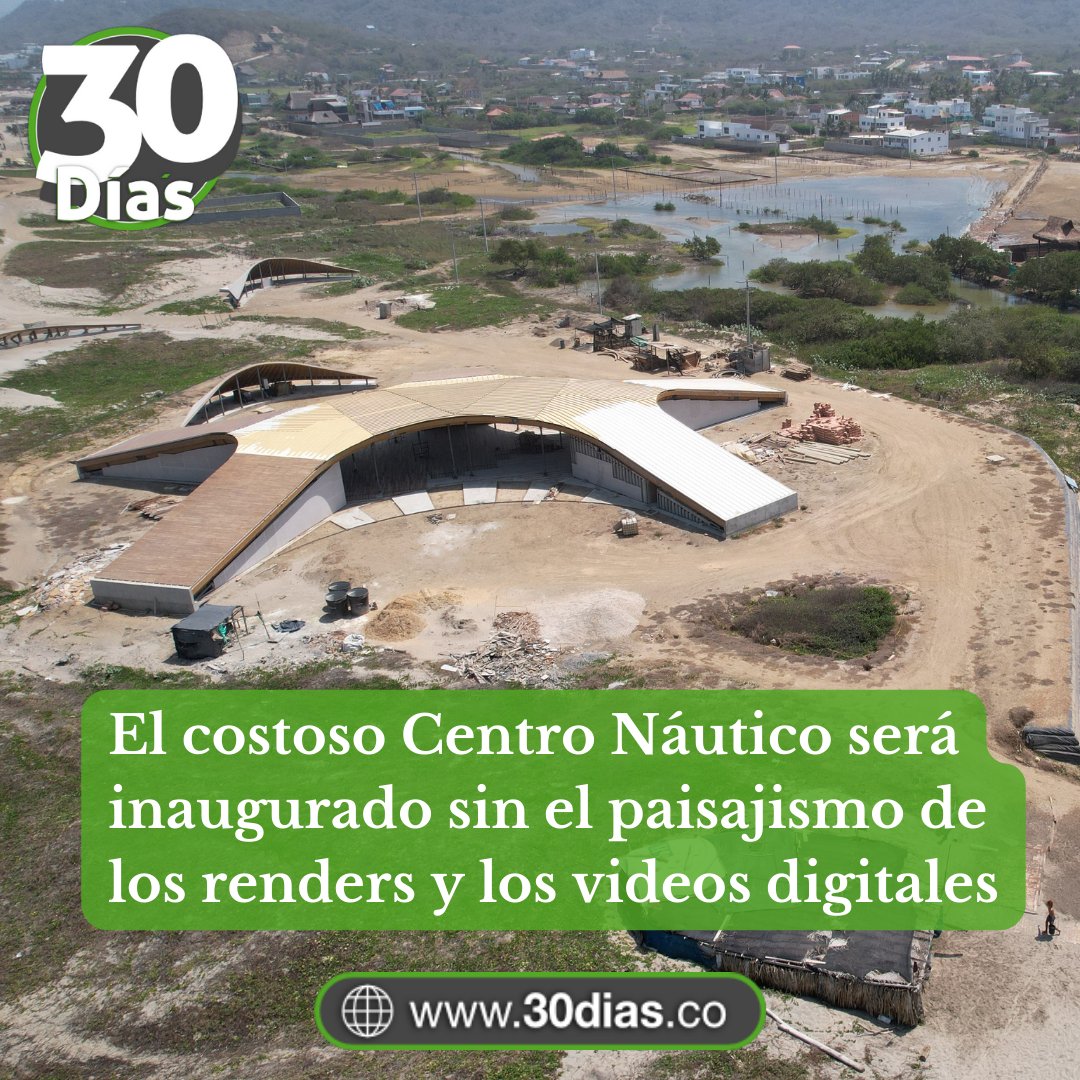 ACTUALIDAD▶️
Todo es un peladero: a orillas del mar no están los jardines con cocoteros, arbustos y matas playeras de los llamativos renders y videos digitales con los que en 2021 <a href="/Gobatlantico/">Gobernación Atlántico</a> anunció el multimillonario Centro Náutico que va a inaugurar.

30dias.co/el-costoso-cen…