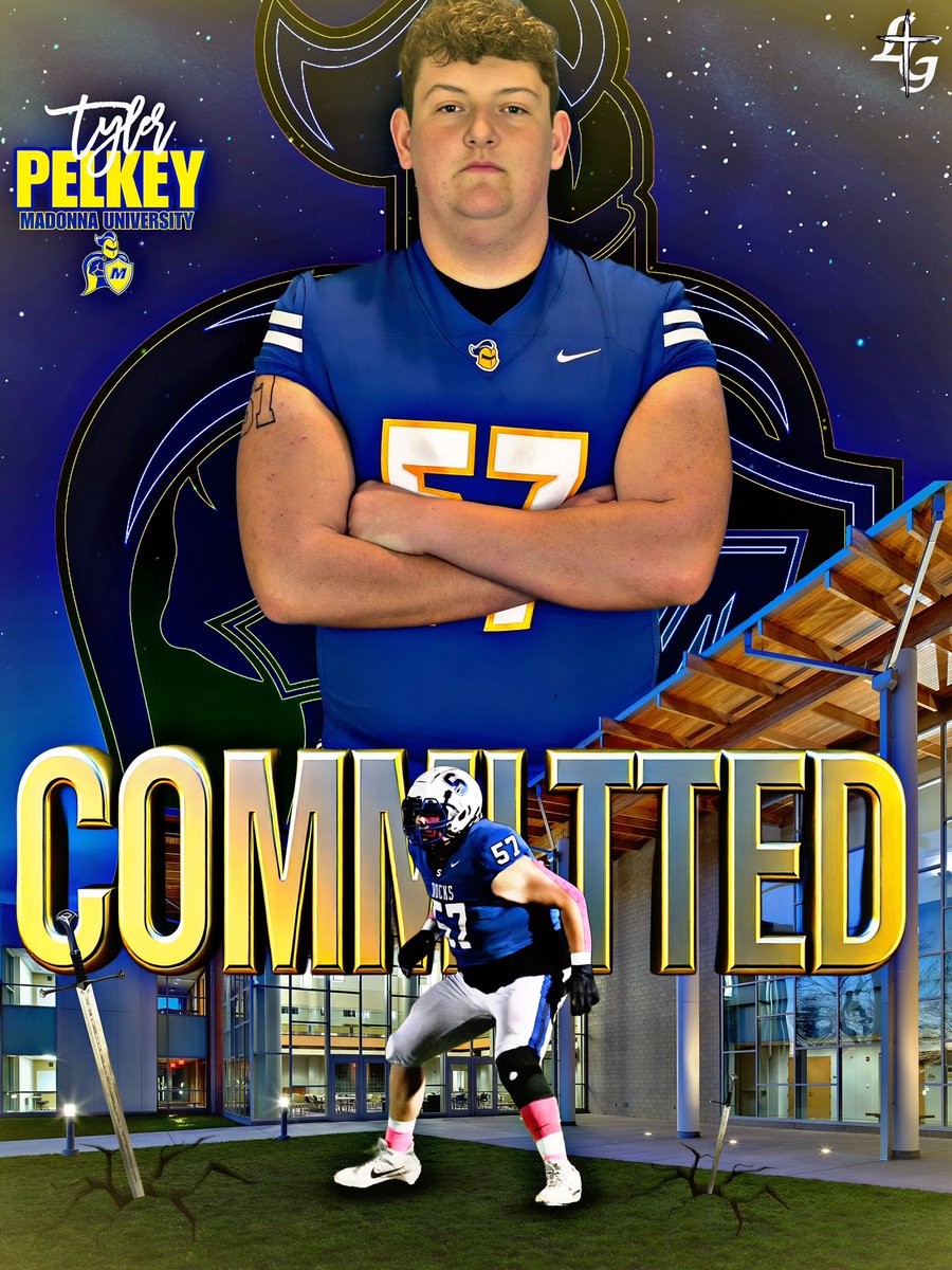 #AGTG After a great conversation with <a href="/CoachPhilipGuel/">Coach Guel</a> , I am blessed to announce my commitment to Madonna University to continue my football journey.<a href="/MUCrusadersFB/">Madonna Football</a> <a href="/MaximSmith18/">Maxim Smith</a> <a href="/BrettGuminsky/">Brett Guminsky</a> <a href="/coachlen4/">len morawa</a> <a href="/Money_McCants10/">Gerald D. McCants</a> @CoachMcCoyJr