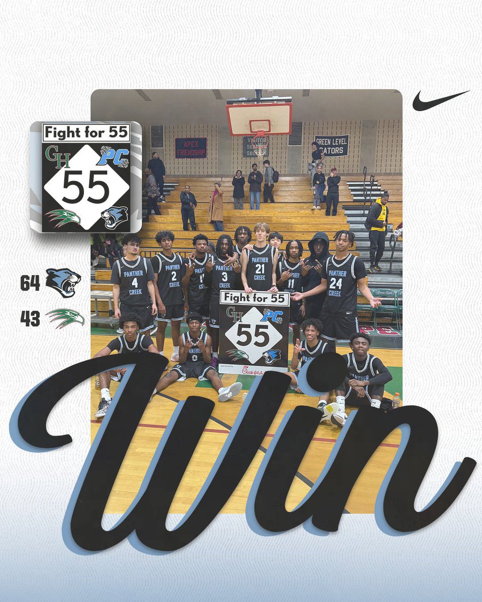 Add 2 points to the Fight For 55 Scoreboard. Both women’s and men’s basketball picking up two road wins against Green Hope tonight. Next up: Apex Friendship on Friday. #OwnIt🏀