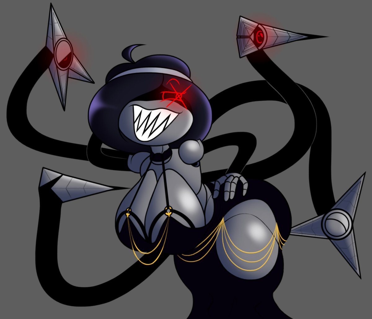 ceezeeteez's tweet photo. Her tentacles are sapient with their own names and personalities https://t.co/DOwTXVUeHO