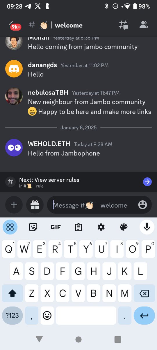 weholdeth's tweet photo. @JamboTechnology @Anome_Official let's join discord and chat! https://t.co/8epiX0sqJZ