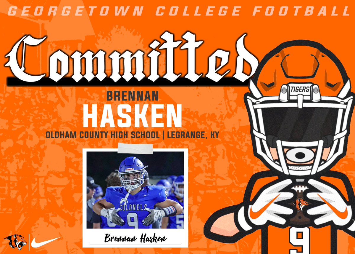 Brennan Hasken (@bmhasken3) on Twitter photo First off want to say thank you <a href="/Gtown_Football/">Georgetown College Football</a> and <a href="/coach_grady/">Clyde Grady</a> and <a href="/JohnPerin/">John Perin</a>, and I’m excited to announce I’ll be continuing my academic and football career at the university of Georgetown! #AGTG First off want to say thank you <a href="/Gtown_Football/">Georgetown College Football</a> and <a href="/coach_grady/">Clyde Grady</a> and <a href="/JohnPerin/">John Perin</a>, and I’m excited to announce I’ll be continuing my academic and football career at the university of Georgetown! #AGTG
