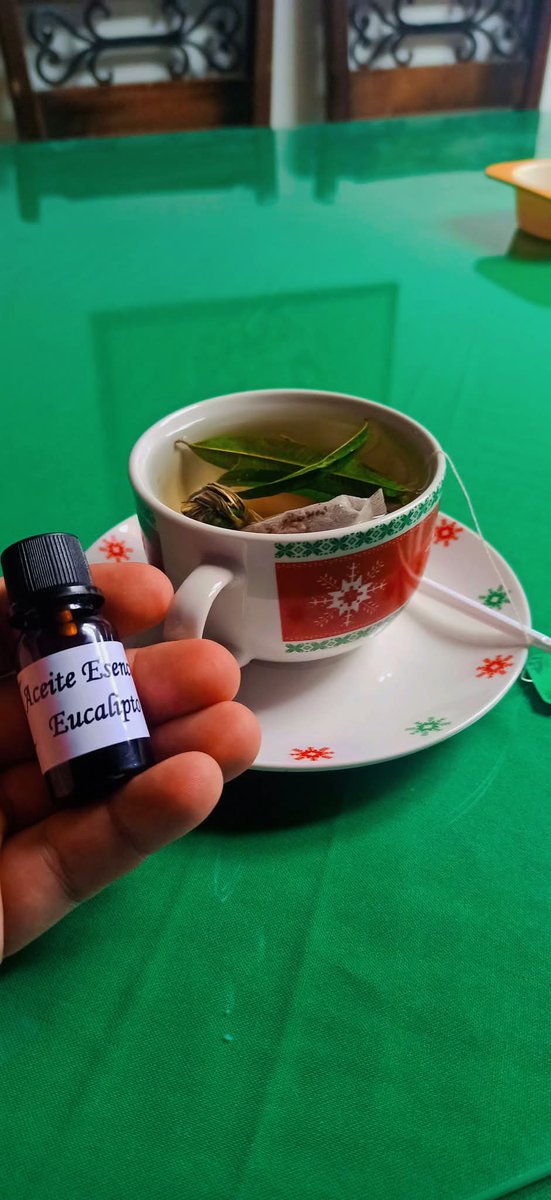 Gracias a mi amigo Jesus Efren Ponce  por este gran regalo para paliar la gripa. 

Un delicioso té con romero y limoncillo además del aceite de eucalipto hicieron su efecto. 

Esencial es su emprendimiento a base de plantas medicinales. ✌️🌿