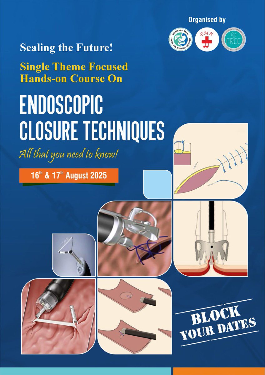 FIRST OF ITS KIND!!! 
An exclusive hands-on course dedicated to “Endoscopic Closure Techniques” 
Save the dates! August 16-17th, 2025. 
Stay tuned for more information.