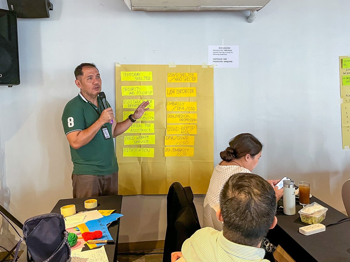 With support from <a href="/ukinphilippines/">British Embassy Manila 🇬🇧🇵🇭</a> and in partnership with IACAT, IOM conducted a three-day workshop to draft a set of guidelines for victim identification and handling of affected individuals of trafficking in 🇵🇭