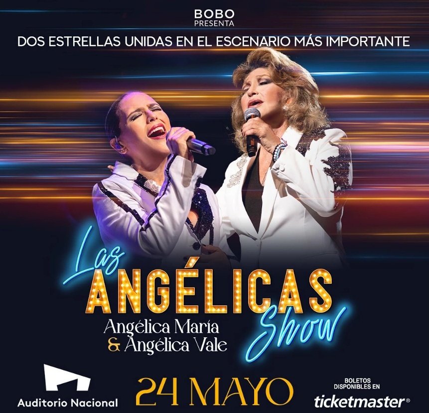 maript18's tweet image. 2025 viene con todo!!!!
Nos vemos en la 3era fecha con mis poderosisimas @angelicavale @angelicamaria 🥹❤️
Este miércoles 08/01 empieza la preventa y el jueves 09/01 venta general
🎤 Las Angélicas Show
🗓️ 24/Mayo
📍 Auditorio Nacional 
🎟️ Ticketmaster/Taquillas
#AngelicaVale