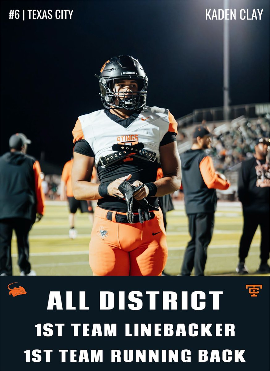 Blessed to be named 1st team linebacker and 1st team running back!
