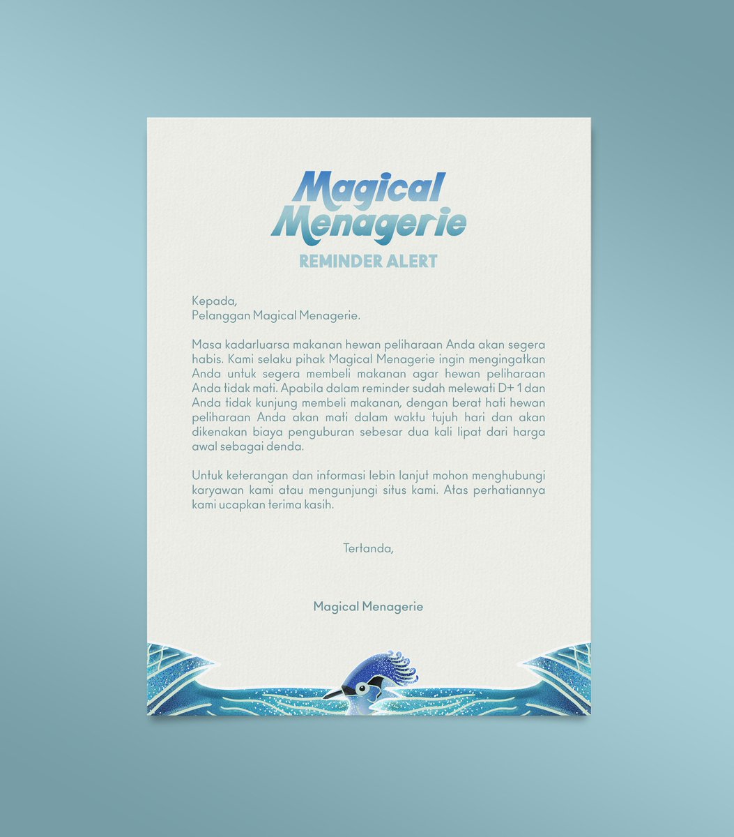 AH_MMEShop's tweet image. ㅤ
ㅤ
          ❪ 𝗙𝗥𝗜𝗘𝗡𝗗𝗟𝗬 𝗥𝗘𝗠𝗜𝗡𝗗𝗘𝗥❗️❫
ㅤㅤㅤㅤㅤㅤ08/01/2025

  | “Jangan lupa beli makanan petnya! Ayo beli pet baru untuk yang belum ada pet!”

📬 : tinyurl.com/MME-R080125
— (𝑇𝑎𝑝 𝑙𝑖𝑛𝑘 𝑓𝑜𝑟 𝑑𝑒𝑡𝑎𝑖𝑙 𝑅𝑒𝑚𝑖𝑛𝑑𝑒𝑟!)
ㅤ
ㅤ