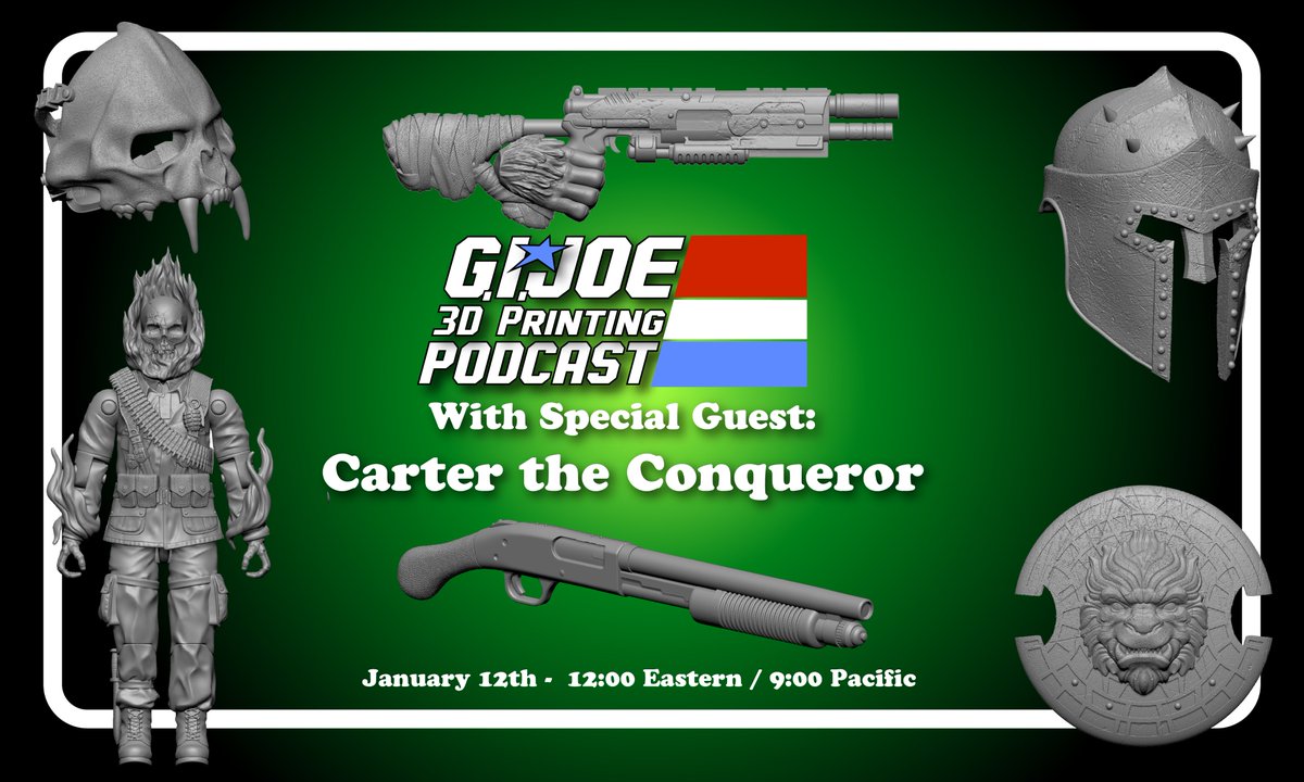 GIJOE3DPrinting's tweet image. The podcast this Sunday will be awesome! Come talk zbrush with us! youtube.com/live/JLvmuJy-7… #gijoe #actionforce #actionfigures #gijoe3dprinting #animalwarriorsofthekingdon