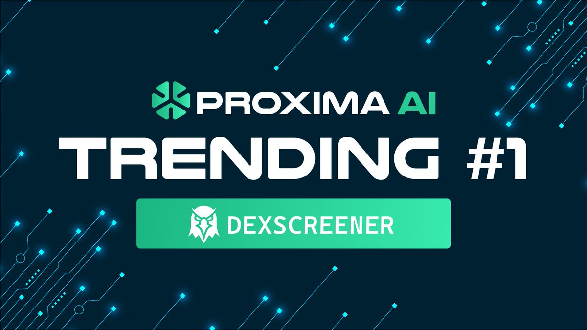 🔥 We did it! $PROXIMAAI is now #1 on SolTrending! 🚀
Thank you to our amazing community for the support. Let's keep the momentum going as we revolutionize AI on the blockchain! 

 #ProximaAI #SolTrending #Crypto #Blockchain