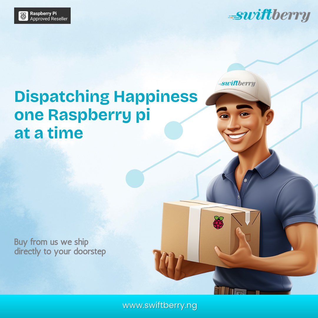 Swiftberry_ng's tweet image. 🚚✨ Dispatching happiness, one Raspberry Pi at a time!

💻 Get tools to build, create, &amp;amp; innovate – delivered to your doorstep. Shop now for low prices, secure payments, &amp;amp; 5-star service.

👉 swiftberry.ng

#RaspberryPiNigeria #TechInnovation #SwiftberryNG