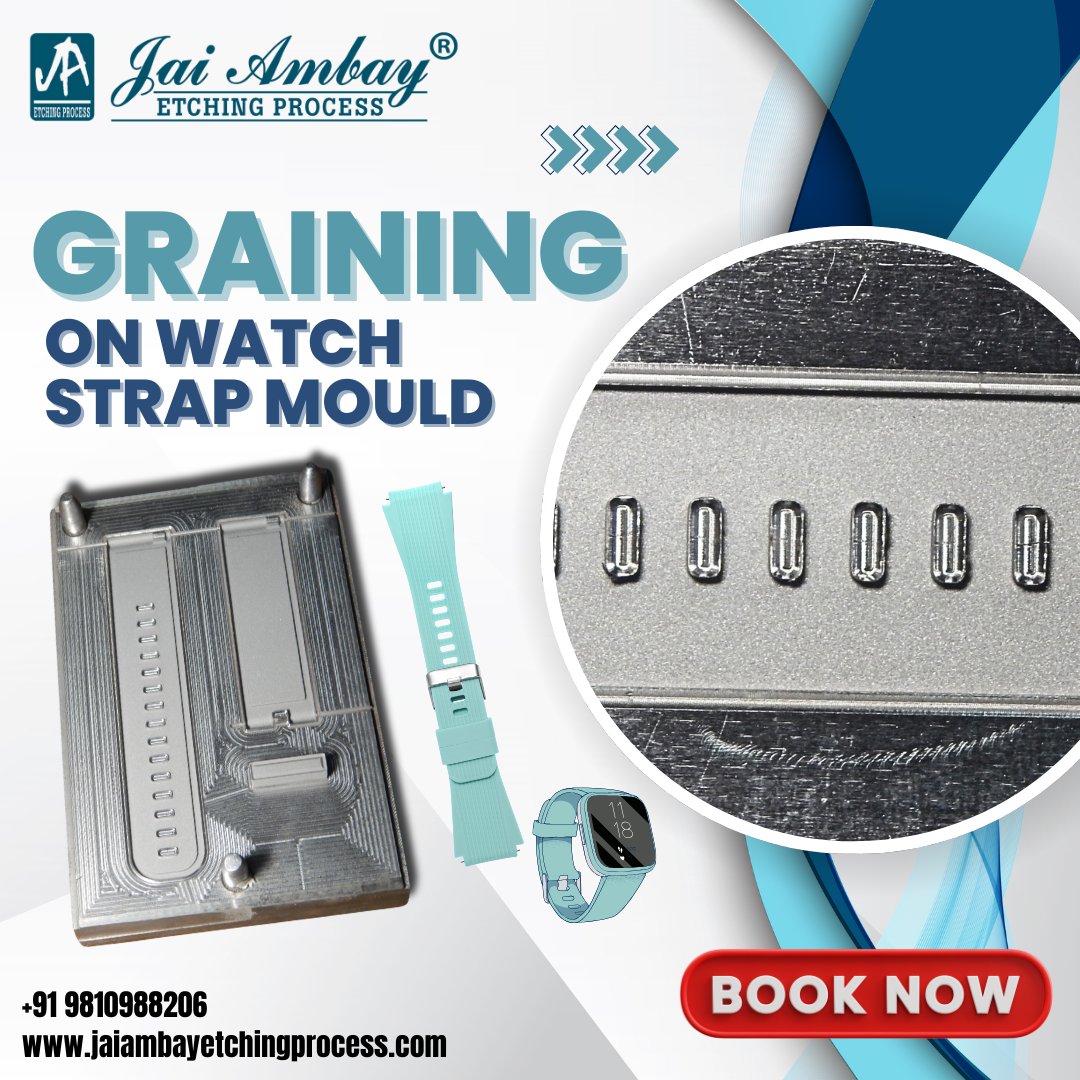 s_jaiambay's tweet image. Enhance your watch strap designs with precision graining on molds. Contact Jai Ambay Etching Process to elevate your craftsmanship. 
📞 +91 9810988206 
🌐 jaiambayetchingprocess.com
#jaiambayetchingprocess #graining #watch