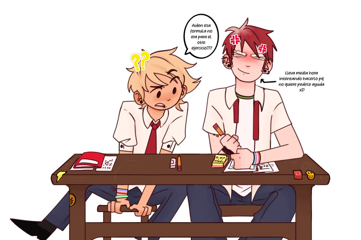 Día 2: Estudiar juntos
Tengo el hc que Golden es bueno en mates y Fox en letras akdksnsn no fue buena idea aceptar estudiar juntos this time (me niego a hacer fondos srry)
#GolxyWeek2025 #golxy #FNAFHS #FHS