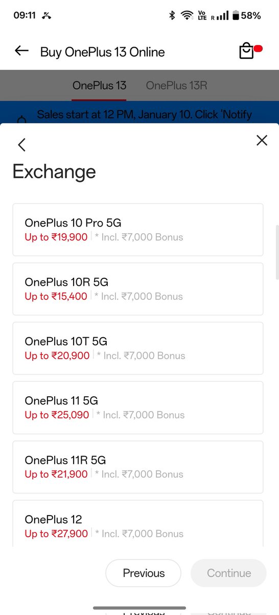 _techibee's tweet photo. The exchange value offered by OnePlus on their official website, even with the exchange bonus, isn't great. Let’s see how other online platforms compare! #OnePlus #TechDeals #SmartphoneExchange #OnlineShopping https://t.co/AWOBA8BzLO