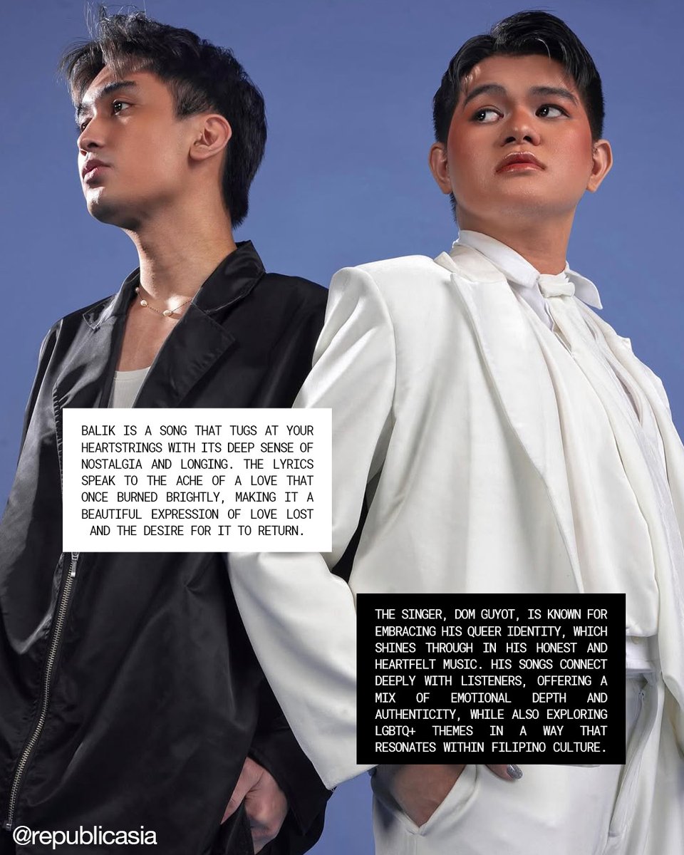 republicasiadot's tweet photo. Para sa mga madalas mag-relapse jan, add niyo na ang "Balik" by Dom Guyot ft. Adie (@domguyot16)(@adadieee) sa playlist niyo for 2025 😁 | #republicasia #philippines #TuesdayTunes #Babalik #DomGuyot
Get the latest by visiting https://t.co/eo6luzcEz4 and by following our socials!