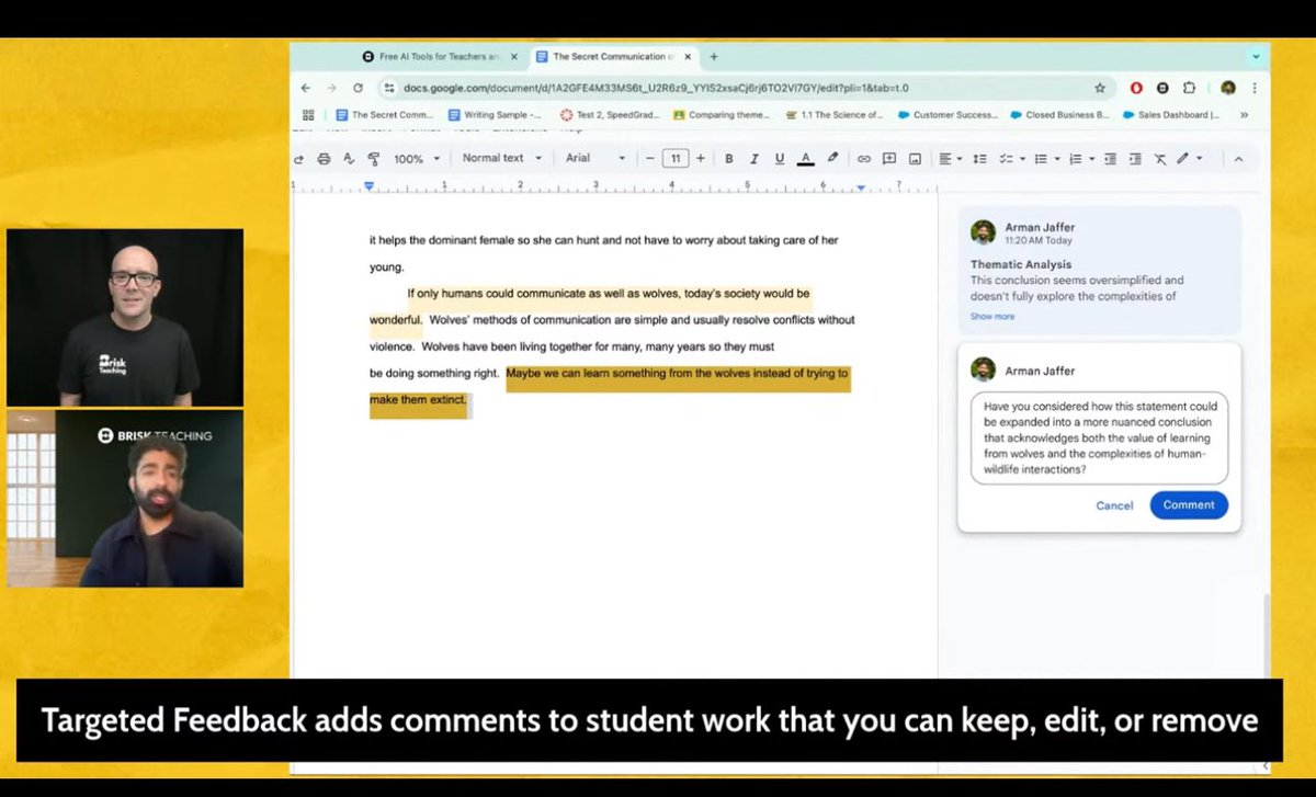 MRamos2737's tweet image. Just wrapped up an insightful session: *Meaningful, Efficient Student Feedback*w/Brisk Teaching* 
Check out how small shifts in approach can lead to improving learning outcomes and focus on feedback that empowers! 💡

#DitchSummit #StudentFeedback  #EfficientTeaching @TechECISD