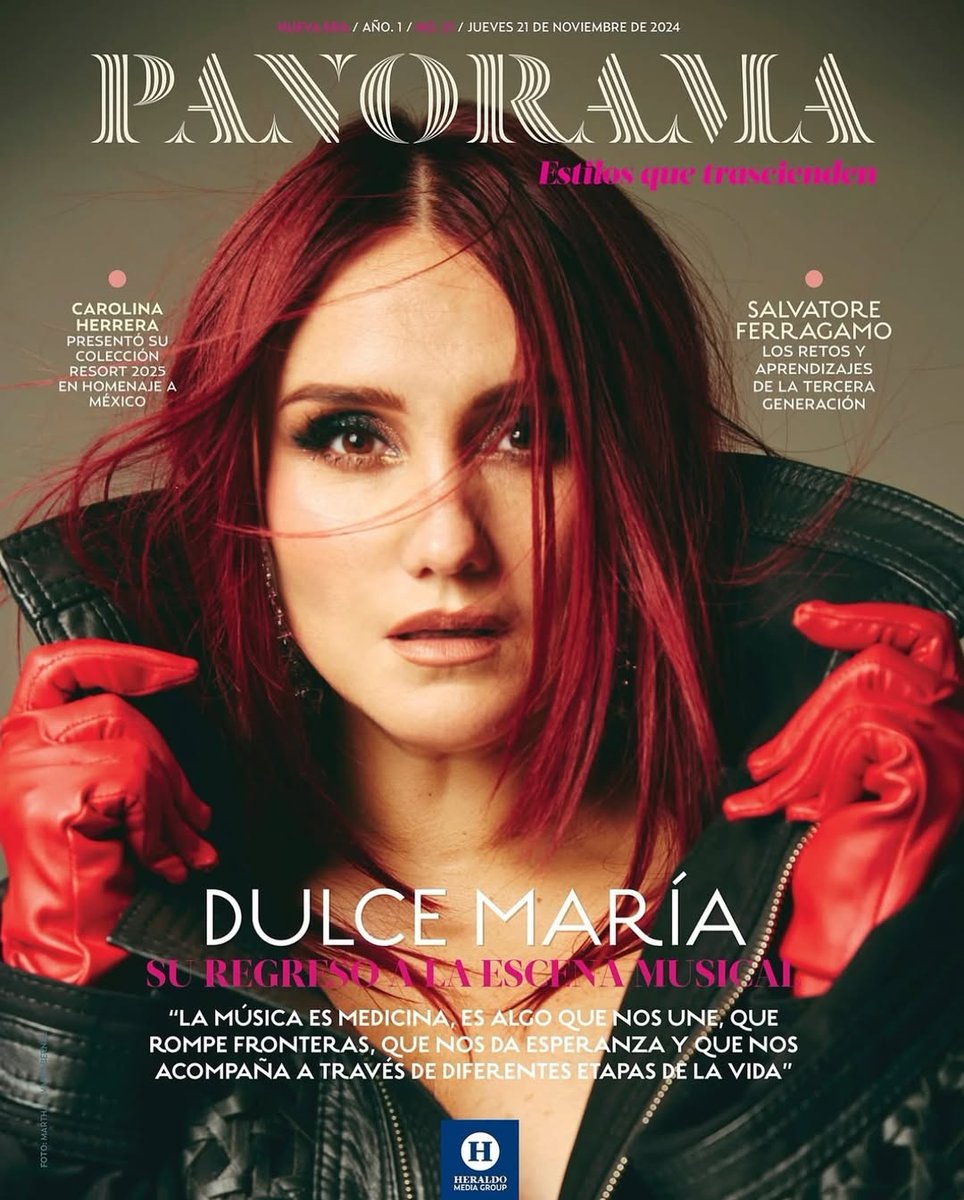 DulceMariaPTeam's tweet photo. 📷// @DulceMaria
.
Hermosa #DulceMaria para la portada de la revista #Panorama 🔥♥️🖤💫
.
#NewsPost #DulceMaria #Perú #Instagram #DulceMariaWorldPeru #TeamDulceMPeru https://t.co/iDpbNBxpK6