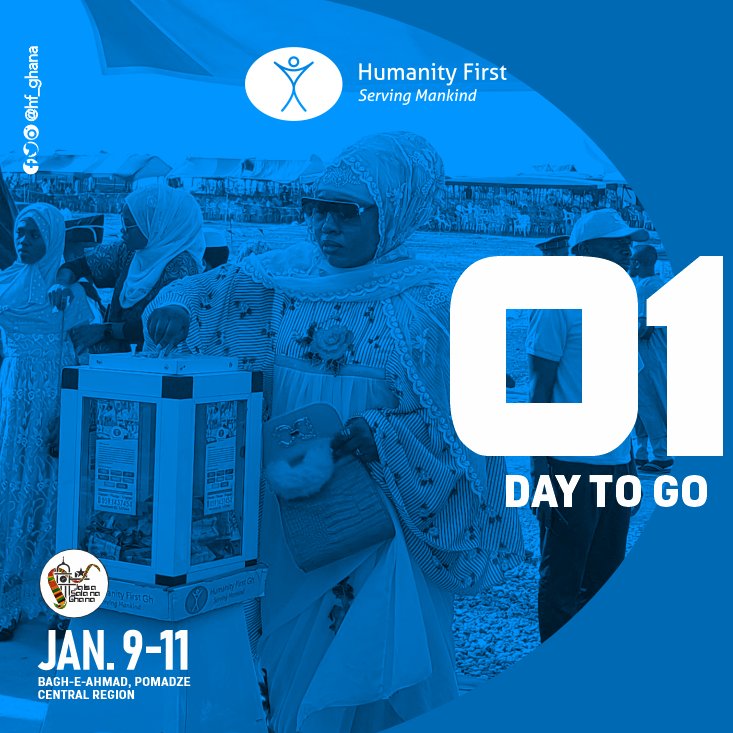 0️⃣1️⃣ day to go! Don't forget to swing by the <a href="/HF_Ghana/">Humanity First Ghana</a> Exhibition stand to about our life-changing humanitarian work. Plus, take advantage of our FREE HEALTH SCREENINGS! Our team will be on hand to provide check-ups and advice. See you soon! #HumanityFirst #ServingMankind