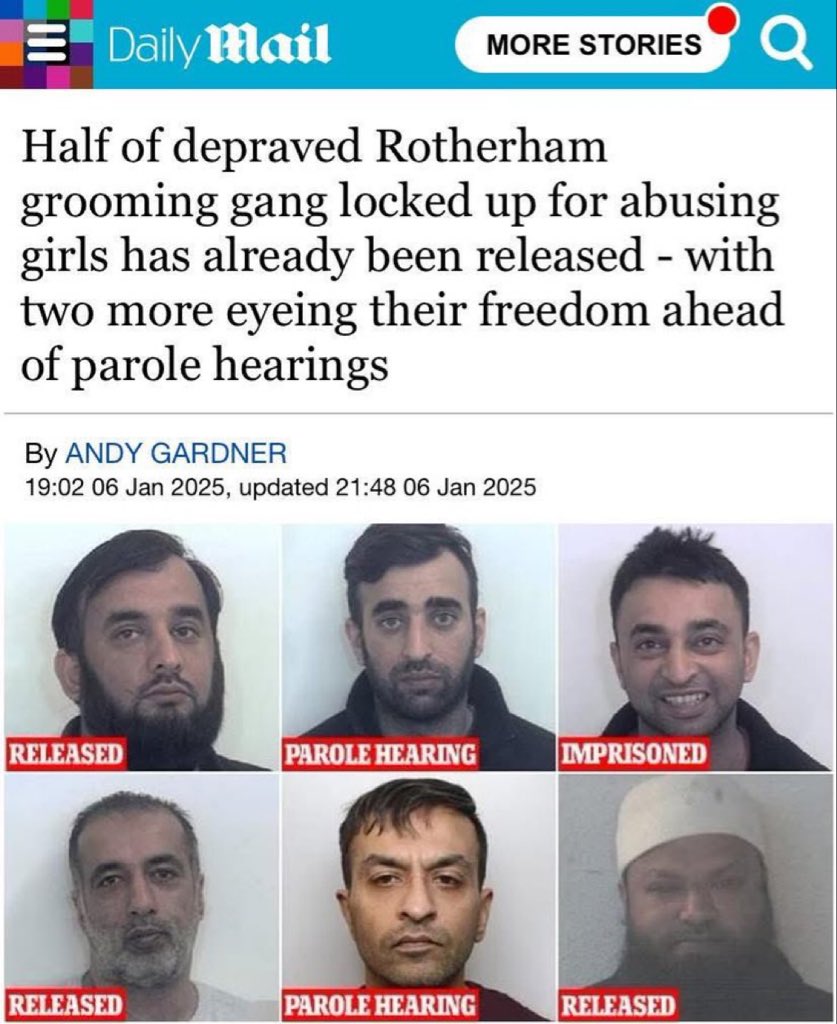 stillgray's tweet image. White working class men have received multi-year prison sentences for the mere suggestion that Pakistani migrants who commit crimes ought to be deported. Meanwhile, many of the rapists have already been released by the courts, because the lives and innocence of young British…