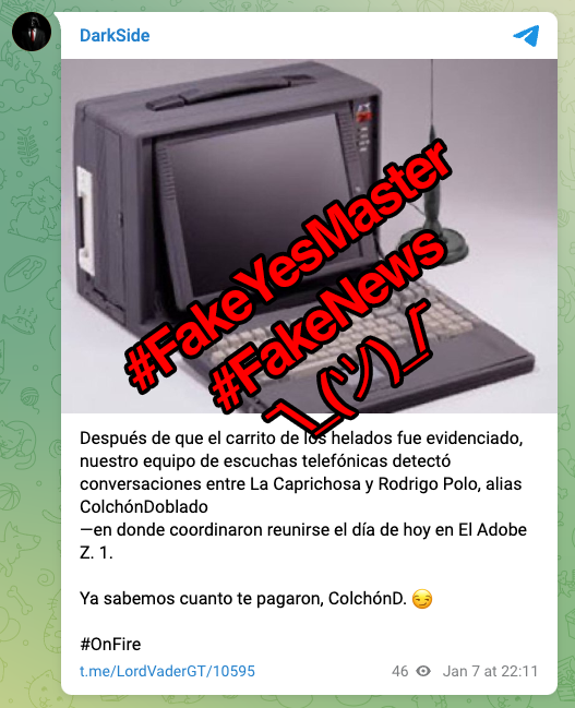 RealRodrigoPolo's tweet photo. Miren puesn… no está difícil dar con quiénes están detrás de #FakeYesMaster, por un lado, sólo es de ver cómo siempre le aplauden hasta con las nalgas a la sin-resultados Consuelo Porras, la que Allan Estuardo Rodríguez Reyes usa como su chucho para amenazar a medio mundo… como hizo Allan con Luis Fernando Aguirre Estrada, el que le tronó la trompa a Allan 😂 ¿Cuántos días pasó chillando el coche luego de que le tronaron la trompa?

Y miren… el #FakeYesMaster tirándole tierra a Luis Fernando Aguirre Estrada 😂 pinches casualidades.
https://t.co/VxDi9AshYB

#FakeYesMaster jamás critica a nadie de VAMOS que esté alineado con Allan o con los de TODOS. Por otro lado, la sincronización que tienen con TVGT junto con Iván Andrés Vásquez Montenegro.

Por otro lado, la parte técnica, con una orden de juez (o tráfico de influencias como pasa en este país tropical) que se pida a un ISP como Claro o Tigo, el monitoreo de los endpoints del API de Telegram con filtros a los endpoints de posteo al canal del YesMaster y suficiente para dar con el IP, por ende, con el cliente, y listo… la parte chistosa será cuando encuentren IPs en el congreso, en z15, en carretera, y en ciertos dispositivos móviles porcinos 😂

Así mismo, con los falsos señalamientos, pueden pedir al ISP verificar si en algún momento mi IMEI estuvo cerca de alguno de los semilleros.

¯\_(ツ)_/¯

Es con evidencia, para no ser como los chairos con los procesos de CICIG 😘

Y vuelvo a preguntar… ¿Por qué el #FakeYesMaster que le aplaude hasta con las nalgas a la sin-resultados, Consuelo Porras, no publicó nada de las diligencias de la secta judía Lev Tahor? ¿Y no que era por los niños? ¿Por qué siguen haciendo circo, si Allan permitió que pasara el fraude? Ah cierto, porque cuando se caen los acuerdos y no les hacen caso, buscan apretar haciendo presión con los animales que todavía les creen 😂 peeendejos.