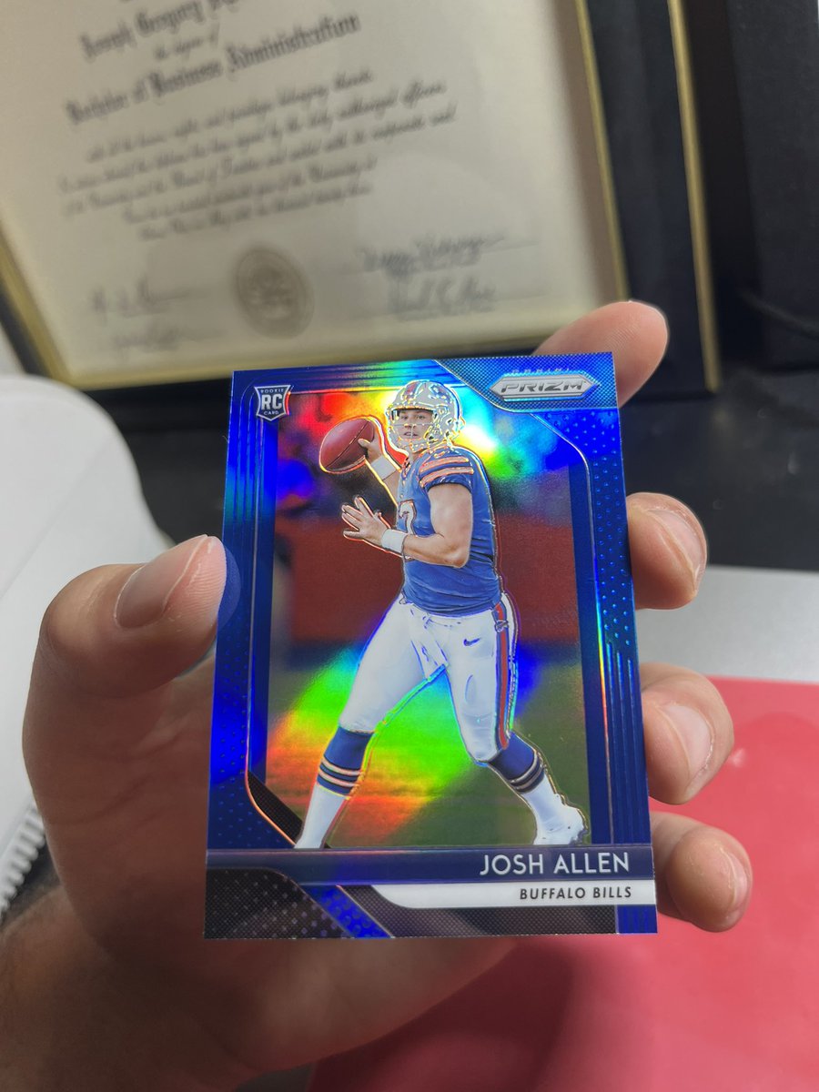sportscardsig's tweet photo. FT/FS 

Josh Allen prizm blue ssp 

Rts appreciated @sports_sell https://t.co/c1HcJnDyRU